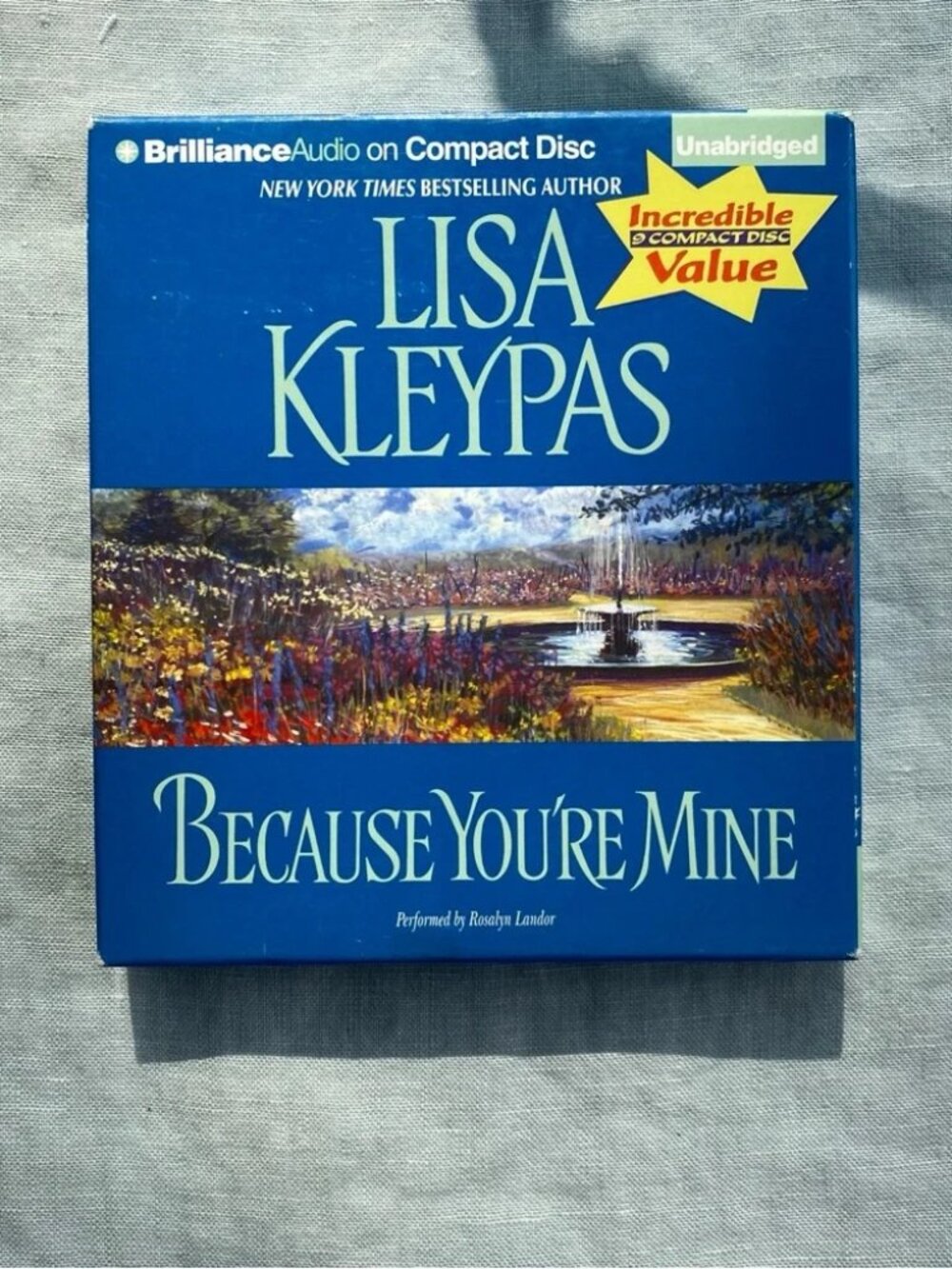 Lisa Kleypas Because You're Mine 9 discs unabridged audiobook CD